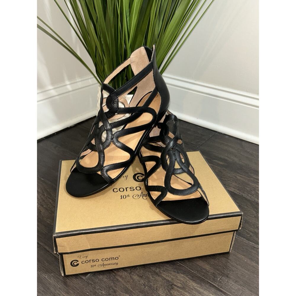 Corso Como Women's Surrey Sandal Black Brushed 8.5